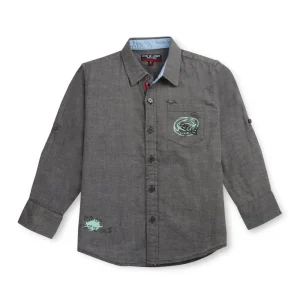 Gini And Jony Boys Solid Cotton Shirt