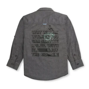 Gini And Jony Boys Solid Cotton Shirt