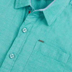 Gini And Jony Boys Solid Cotton Shirt