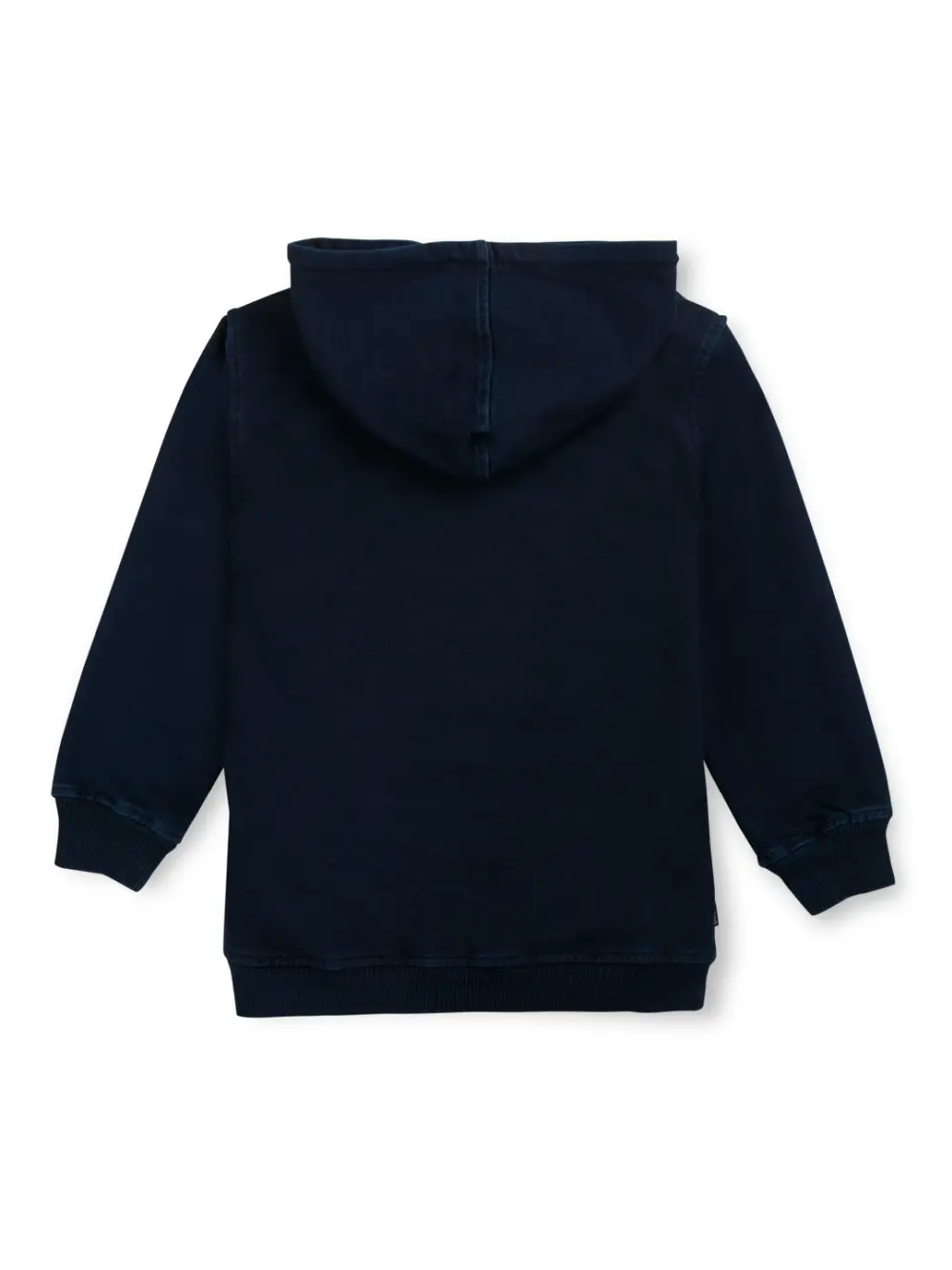 Gini And Jony Boys Navy Logo Print Denim Woven Jacket Full Sleeves