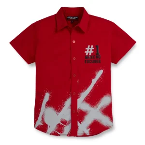 Gini And Jony Boys Solid Cotton Shirt