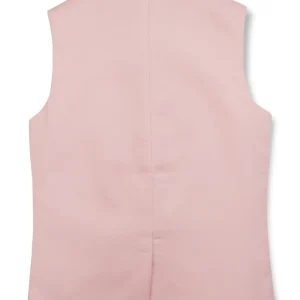 Boys Pink Solid Cotton Modi Jacket