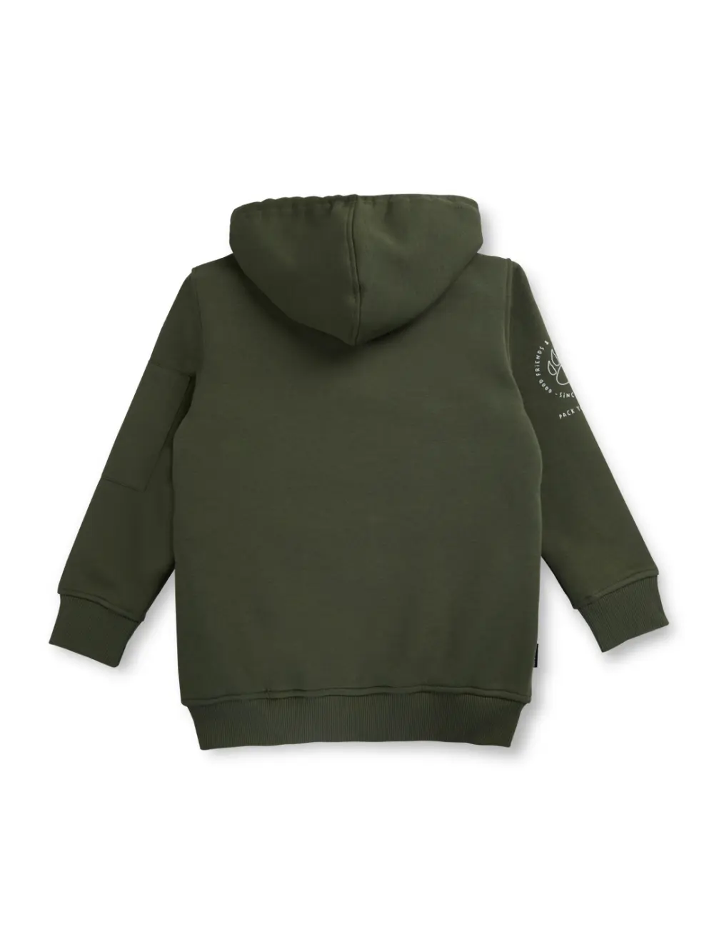 Gini And Jony Boys Olive Graphic Print Cotton Knits Jacket Full Sleeves