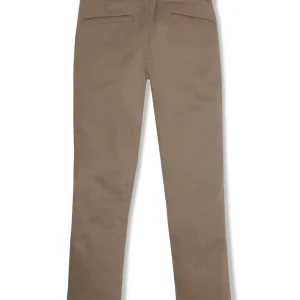 Gini And Jony Boys Khaki Solid Cotton Trouser Fixed Waist