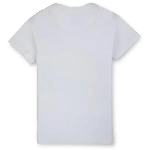 Gini And Jony Boys White Printed Cotton Half Sleeves T-Shirt