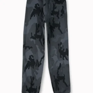 Gini And Jony Boys Grey Camouflage Cotton Track Pant Elasticated