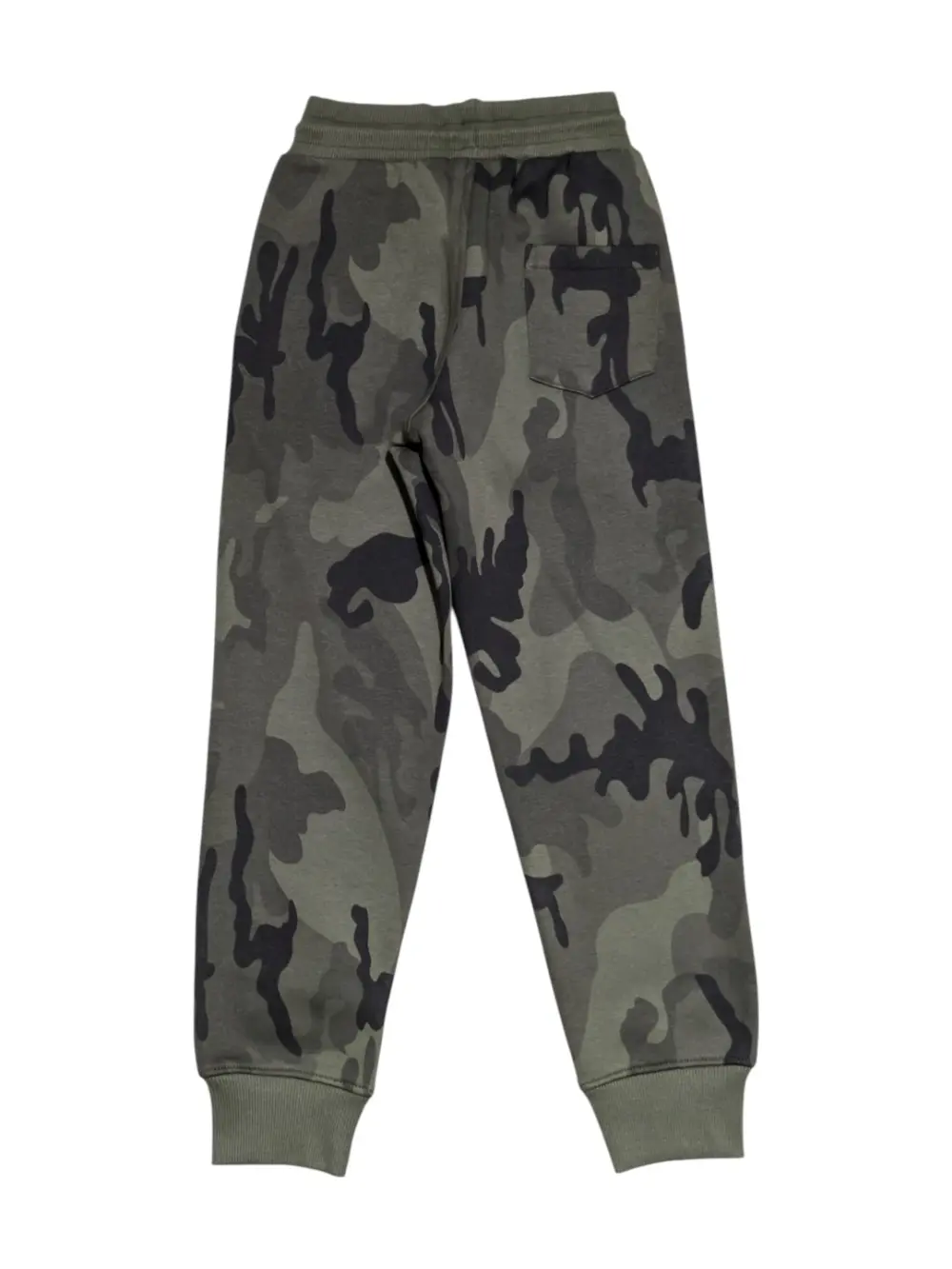 Gini And Jony Boys Olive Camouflage Cotton Track Pant Elasticated
