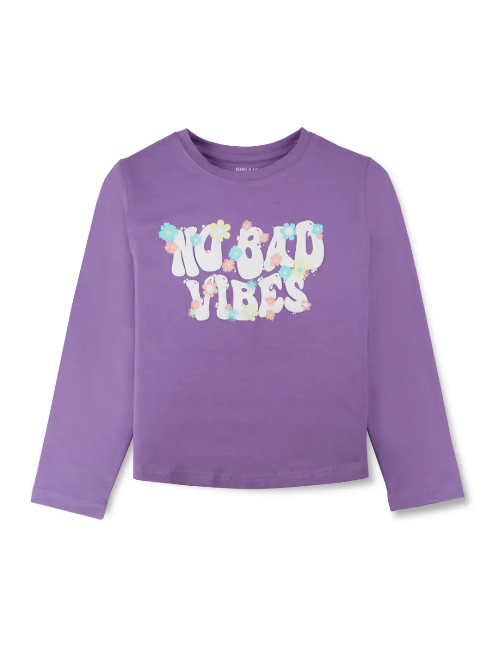 Gini And Jony Girls Cotton Round Neck Half Sleeves Knits Top