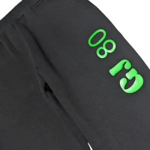 Gini And Jony Boys Black Typographic Print Cotton Track Pant Elasticated