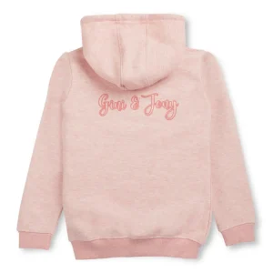 Gini And Jony Girls Pink Embroidery Cotton Knits Jacket Full Sleeves 9-10 Years
