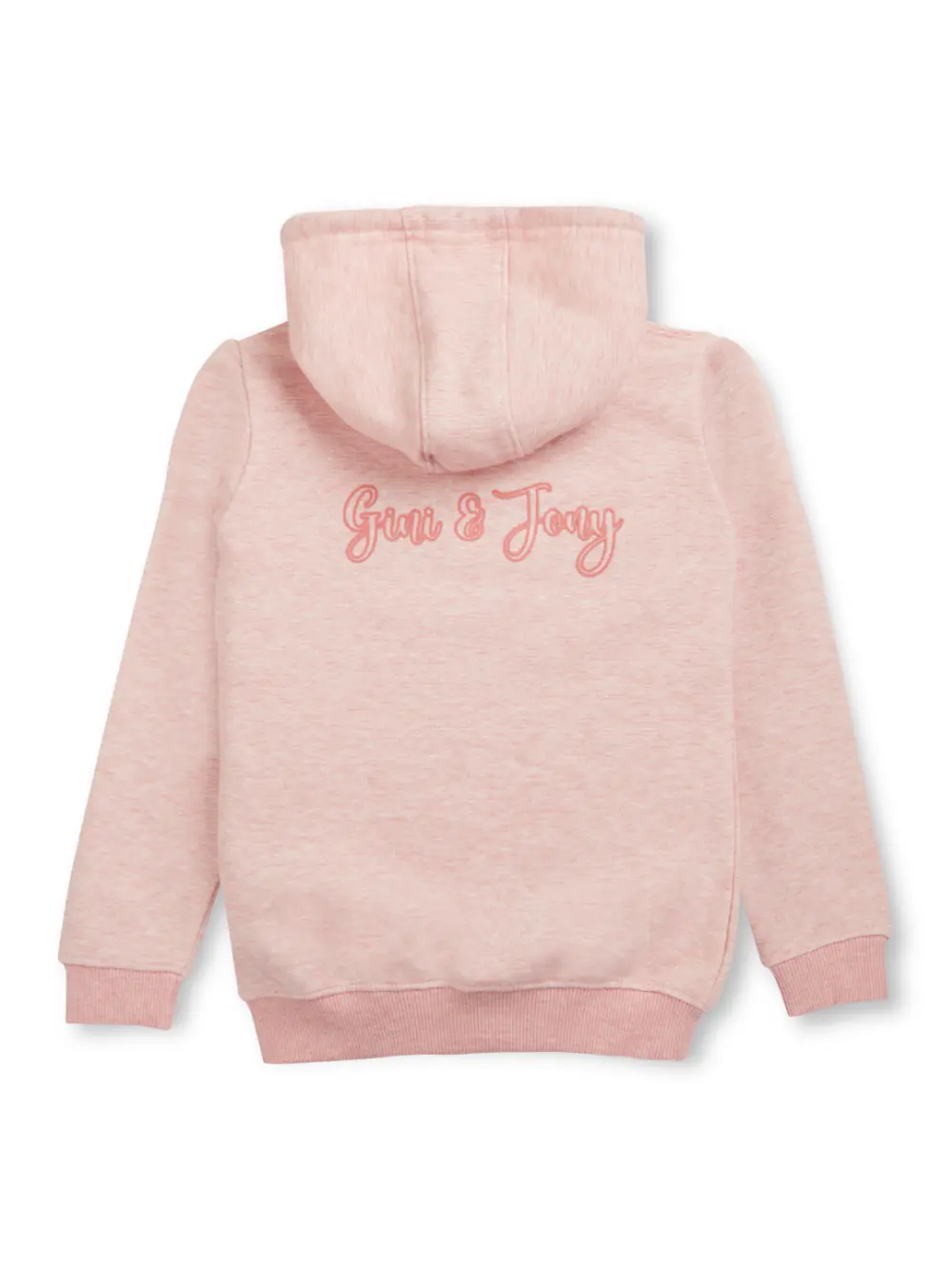 Gini And Jony Girls Pink Embroidery Cotton Knits Jacket Full Sleeves 9-10 Years