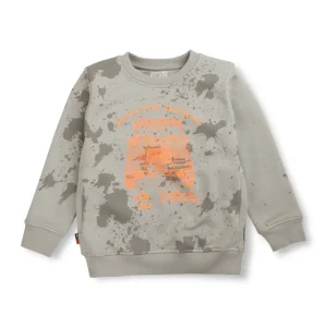 Boys Blue Cotton Printed Sweatshirt