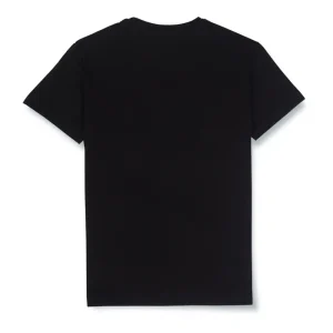 Gini And Jony Boys Black Graphic Print Cotton T-Shirt Half Sleeves