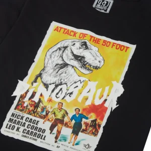 Gini And Jony Boys Black Graphic Print Cotton T-Shirt Half Sleeves