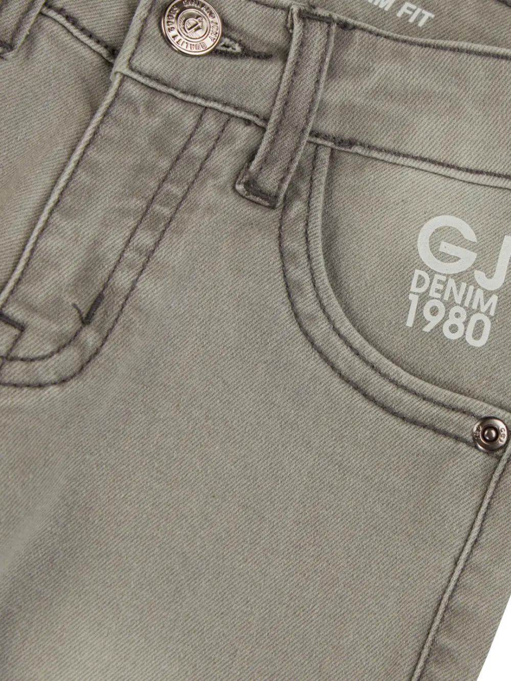 Gini & Jony Boys Grey Washed Denim Jeans