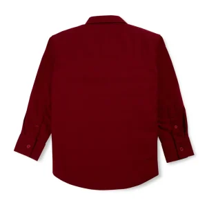Gini And Jony Boys Solid Cotton Shirt