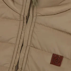 Gini And Jony Boys Brown Solid Polyster Full Sleeves Heavy Winter Jacket