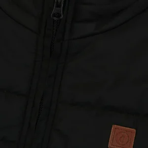 Gini And Jony Boys Black Solid Taffeta Heavy Winter Jacket Sleeveless