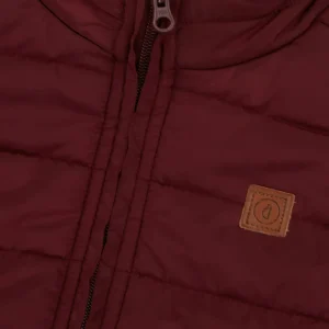 Gini And Jony Boys Maroon Solid Polyster Full Sleeves Heavy Winter Jacket