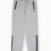 Gini And Jony Boys Grey Color Block Cotton Track Pant Elasticated
