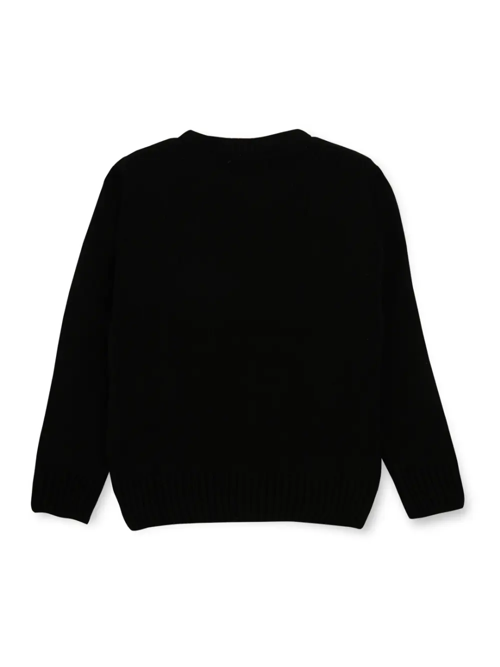 Gini And Jony Girls Black Embellished Woven Sweater Full Sleeves 4-5 Years