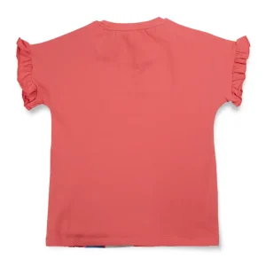 Gini And Jony Girls Cotton Round Neck Half Sleeves Knits Top