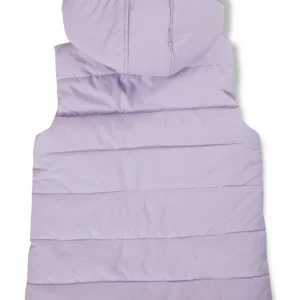 Gini And Jony Girls Lavender Solid Polyester Heavy Winter Jacket Sleeveless 9-10 Years