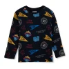 Gini & Jony Boys' Blue T-Shirt Knitshand-Wash Regular Fit
