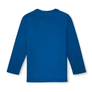 Gini And Jony Boys Blue Graphic Print T-Shirt Full Sleeves