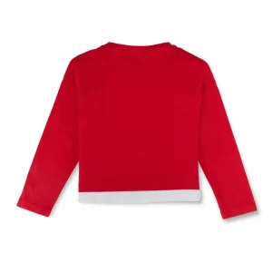 Gini And Jony Girls Cotton Round Neck Half Sleeves Knits Top