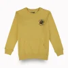 Gini And Jony Boys Yellow Graphic Print Cotton Sweat Shirt Full Sleeves