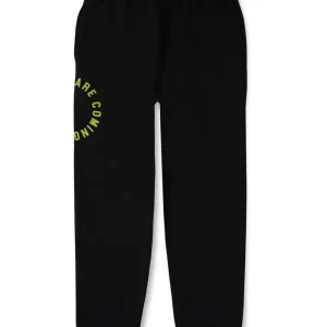 Gini And Jony Boys Black Printed Cotton Track Pant Elasticated