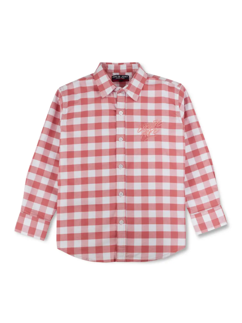 Gini And Jony Boys Solid Cotton Shirt
