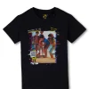 Gini And Jony Boys Black Digital Print Cotton T-Shirt Half Sleeves