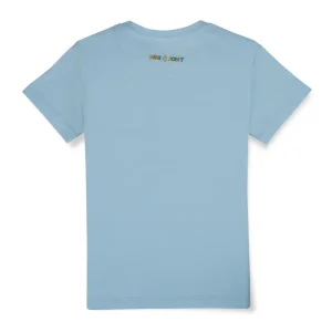 Gini And Jony Boys Blue Digital Print Cotton Single Jersey T-Shirt Half Sleeves