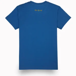 Gini And Jony Boys Blue Digital Print Cotton T-Shirt Half Sleeves