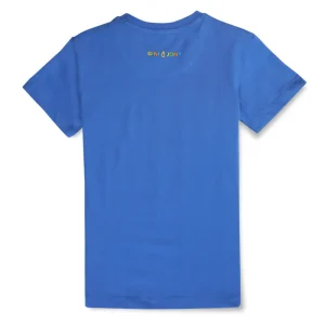 Gini And Jony Boys Blue Digital Print Cotton Single Jersey T-Shirt Half Sleeves