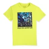Gini And Jony Boys Lime Digital Print Cotton Single Jersey T-Shirt Half Sleeves