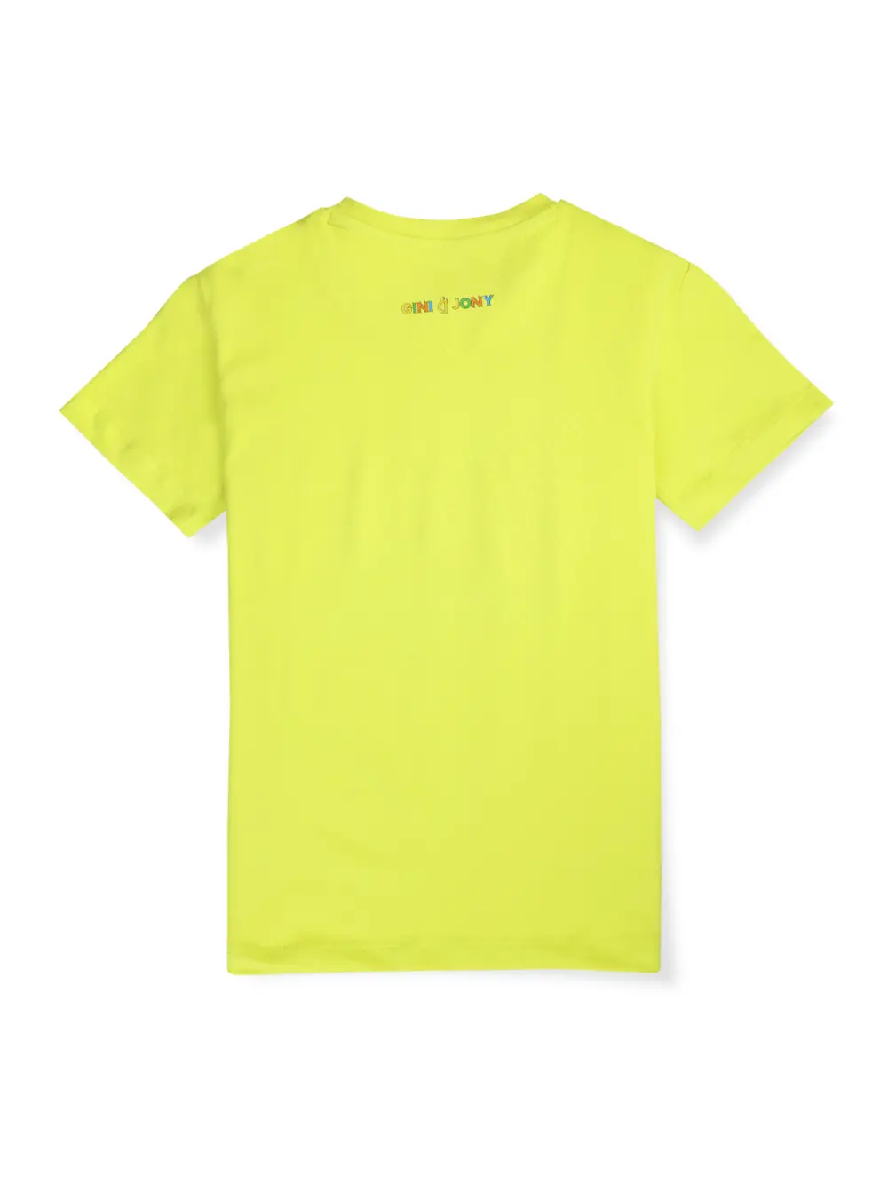 Gini And Jony Boys Lime Digital Print Cotton Single Jersey T-Shirt Half Sleeves