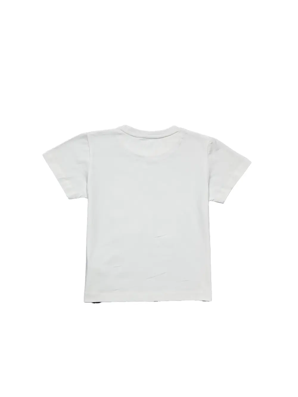 Gini And Jony Girls White Digital Print Lycra Knits Top Half Sleeves 9-10 Years