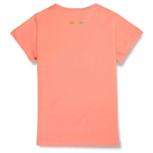 Gini And Jony Girls Peach Digital Print Cotton Knits Top Half Sleeves 3-4 Years