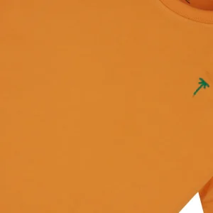 Gini And Jony Boys Orange Graphic Print Cotton T-Shirt Half Sleeves