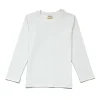 Gini And Jony Girls White Solid Cotton Knits Top Half Sleeves 3-4 Years