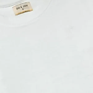 Gini And Jony Girls White Solid Cotton Knits Top Half Sleeves 3-4 Years