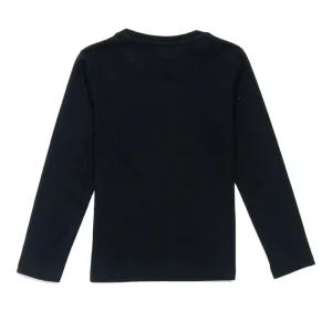 Gini And Jony Girls Black Solid Cotton Knits Top Half Sleeves 3-4 Years