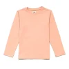 Gini And Jony Girls Peach Solid Cotton Knits Top Half Sleeves 3-4 Years