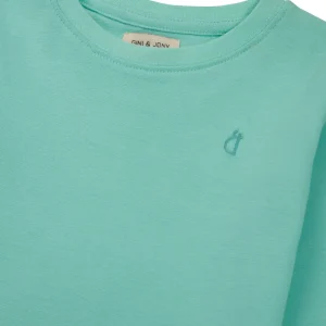 Gini And Jony Girls Cotton Round Neck Half Sleeves Knits Top