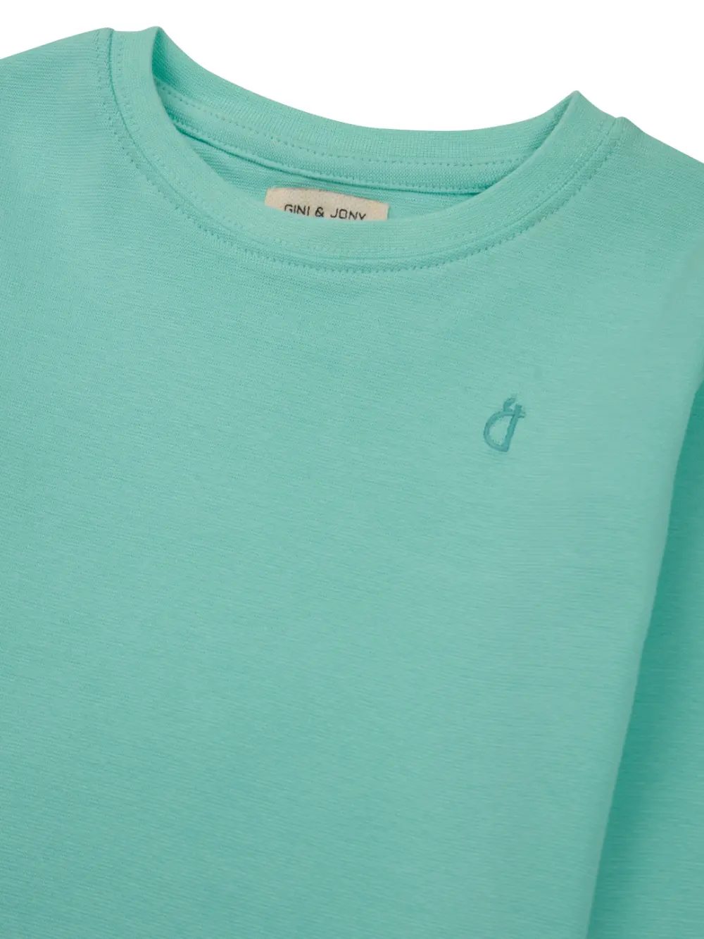Gini And Jony Girls Cotton Round Neck Half Sleeves Knits Top