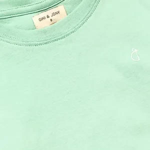 Gini And Jony Girls Green Solid Cotton Knits Top Half Sleeves 3-4 Years