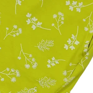 Gini And Jony Girls Green Floral Print Cotton Shorts Elasticated